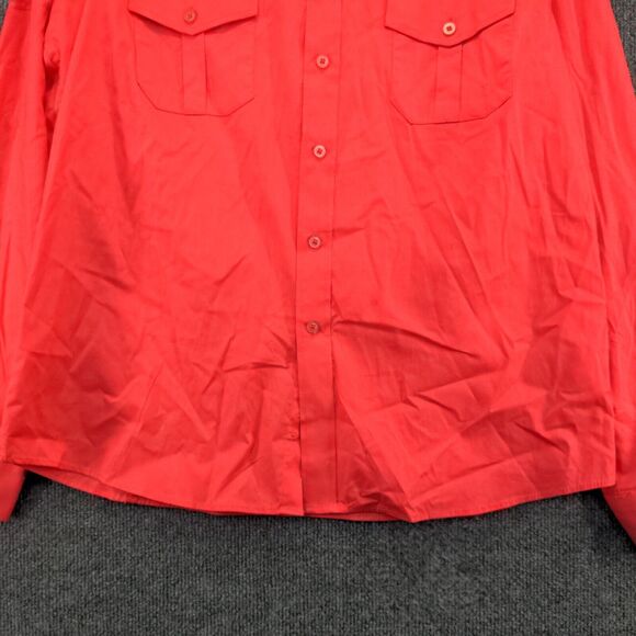 Amongst Others Men's Button Up Shirt Pink XL Long Sleeve Cotton Blend Casual - Picture 4 of 12